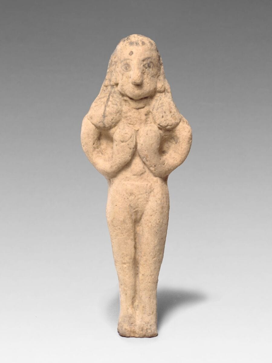 Terracotta statuette of a nude woman - image 1