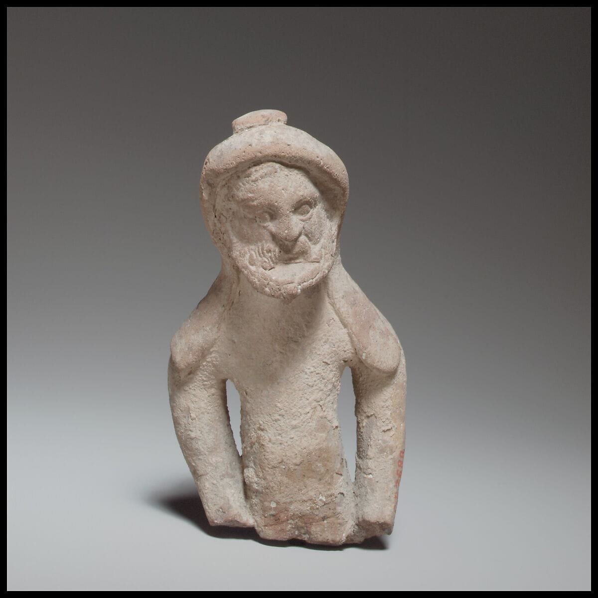 Terracotta statuette fragment of a male votary - image 1