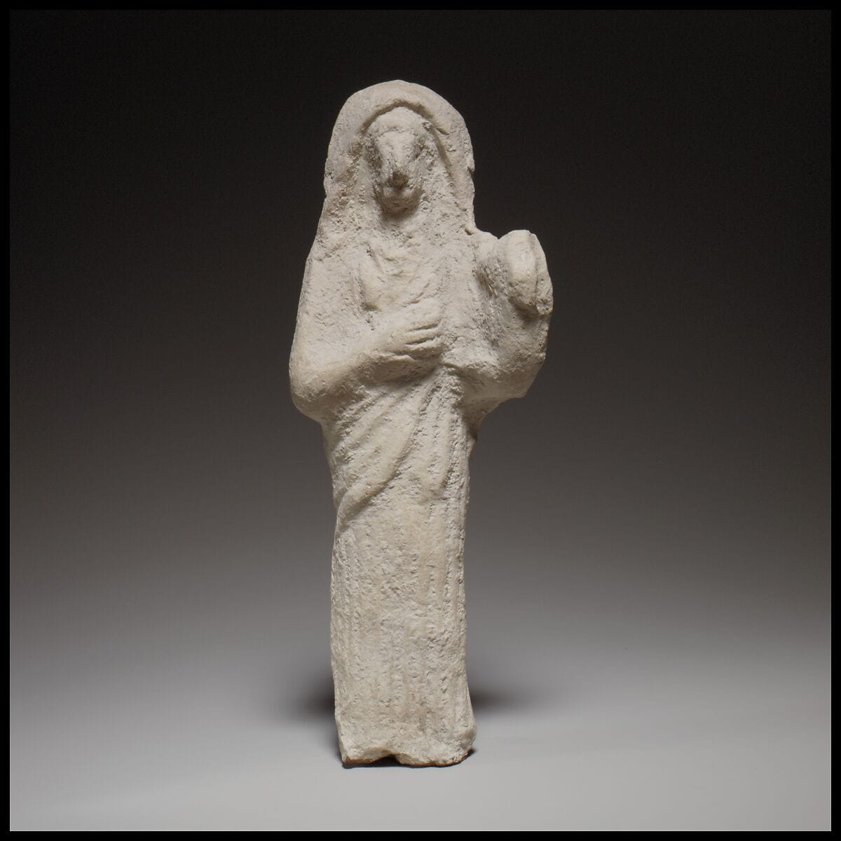 Standing female lyre player - image 1