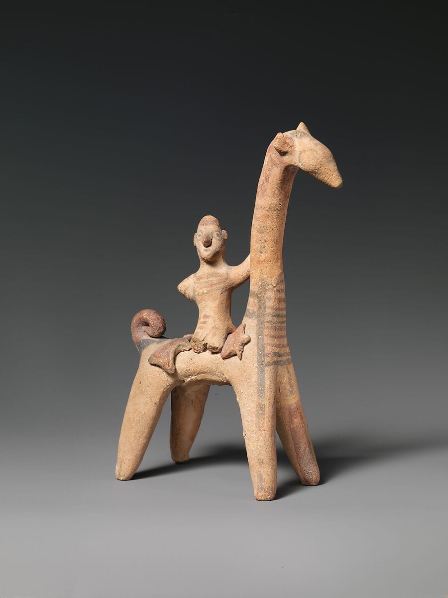 Terracotta mounted figure - image 1