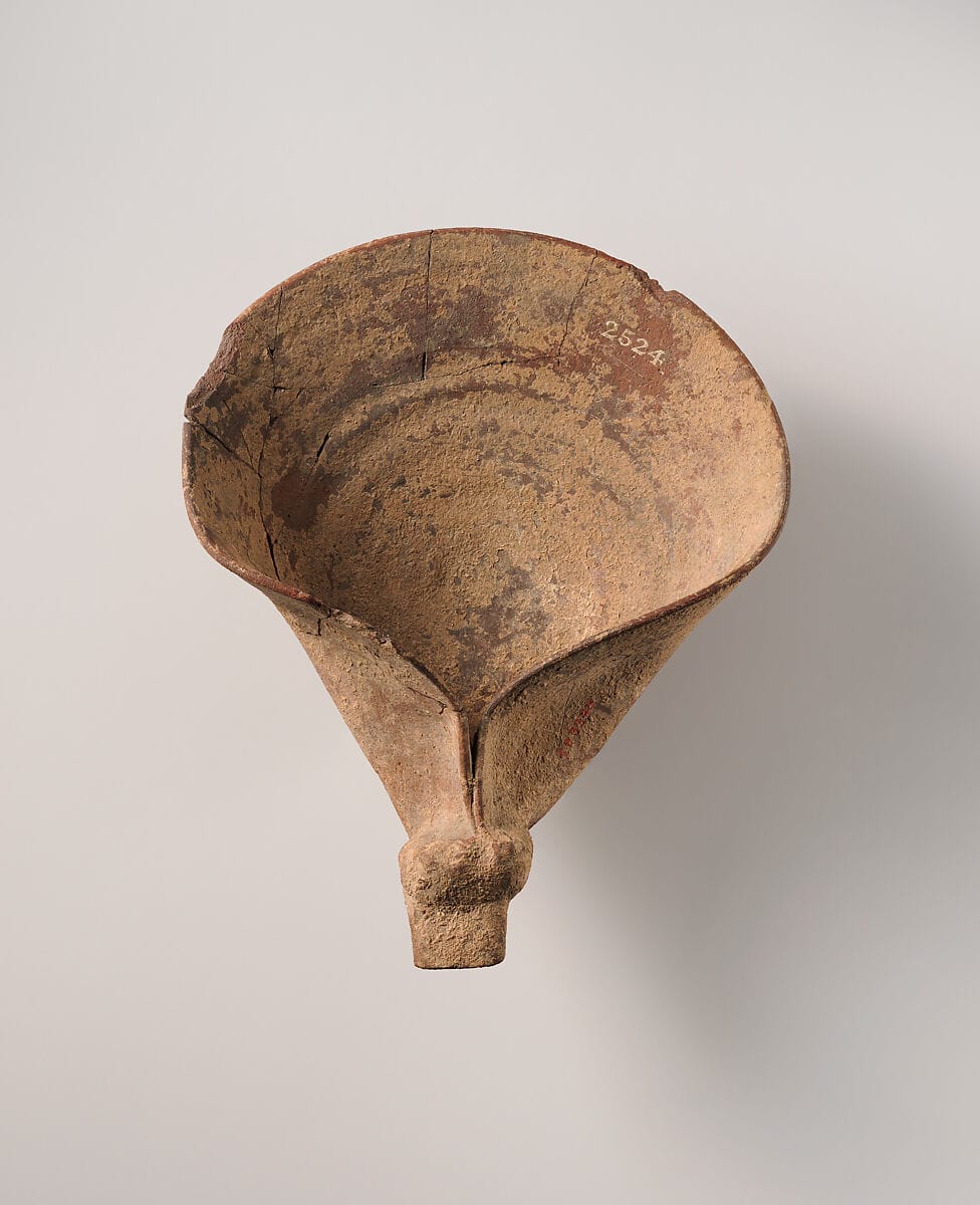 Terracotta ladle-saucer or shovel - image 1