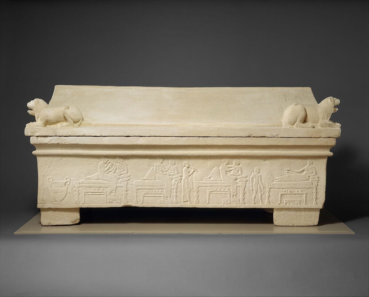 Limestone sarcophagus - image 1