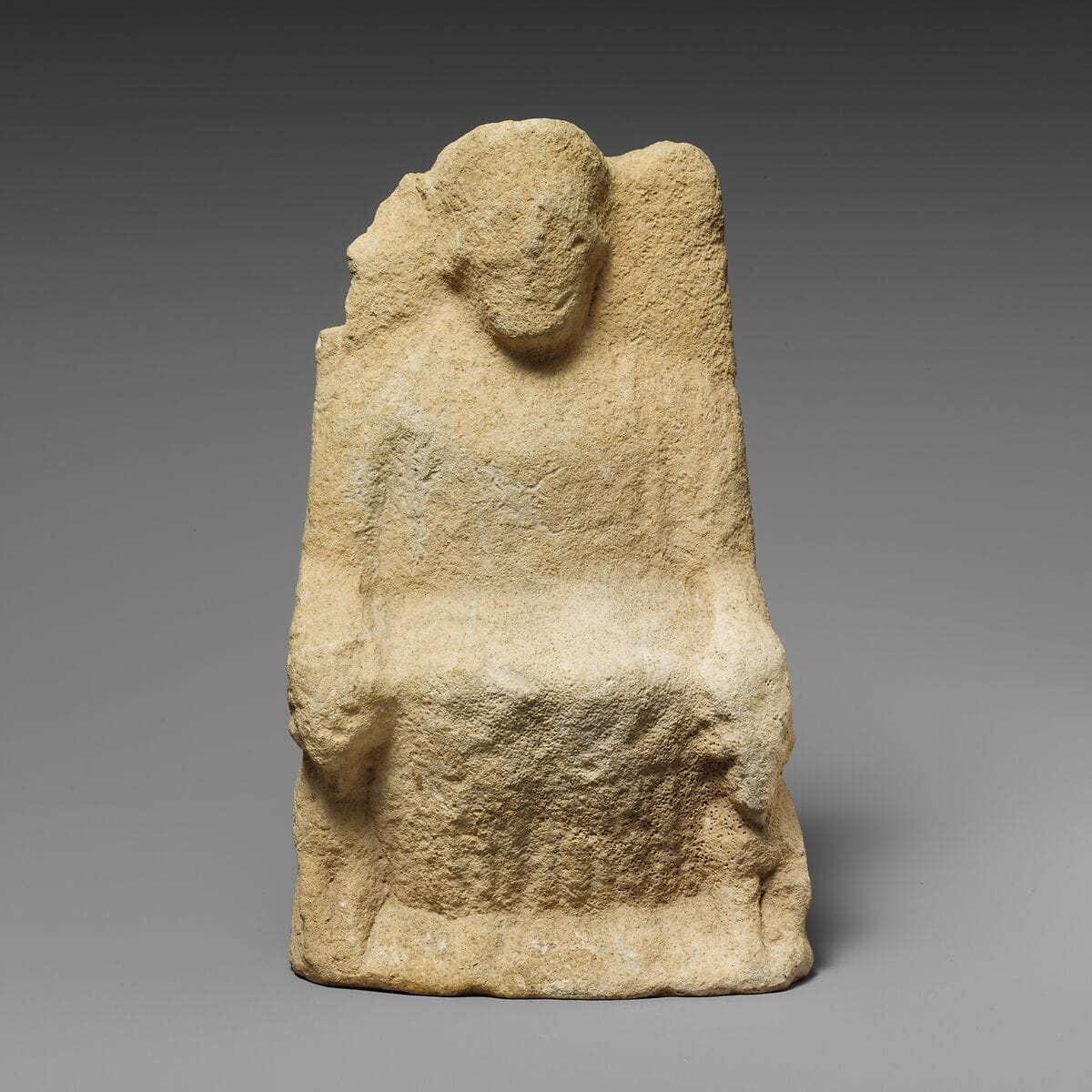 Limestone statuette of Zeus Ammon - image 1