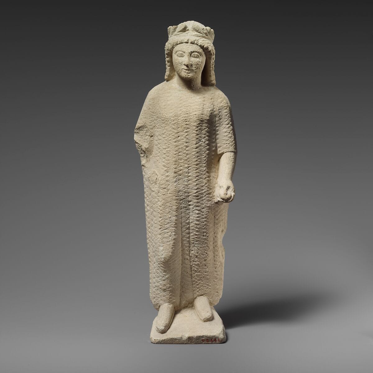 Limestone statuette of a boy - image 1