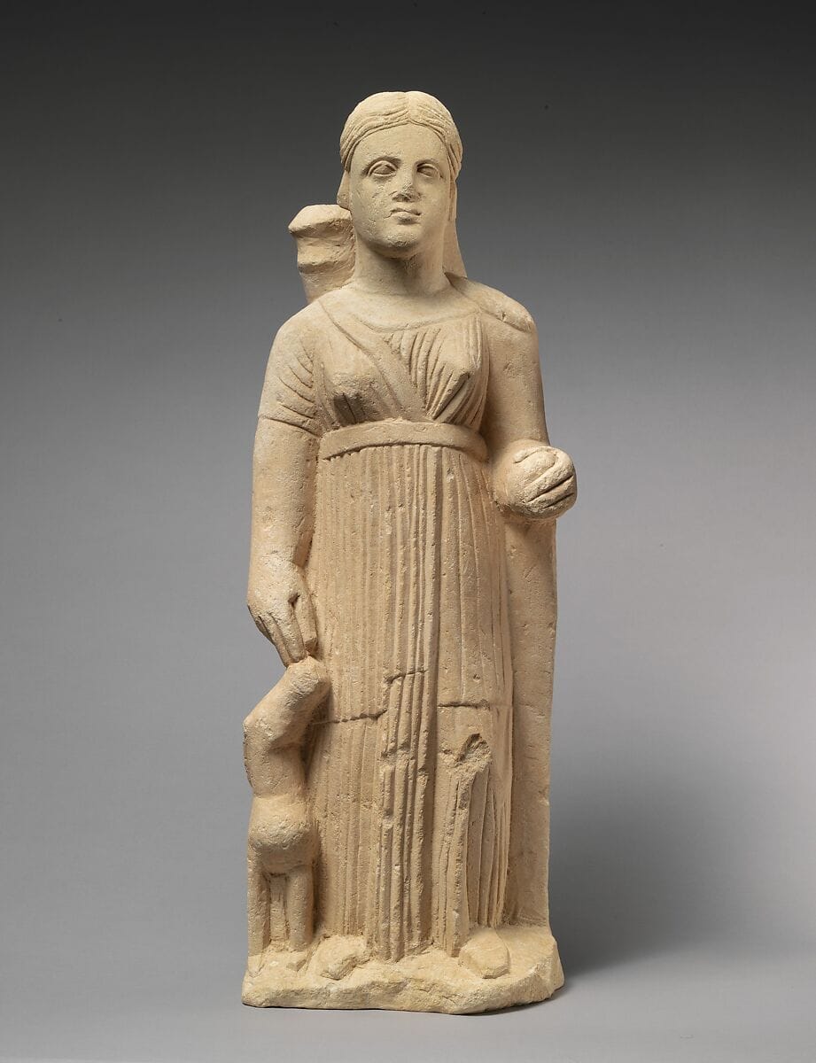 Limestone statue of the goddess Artemis - image 1
