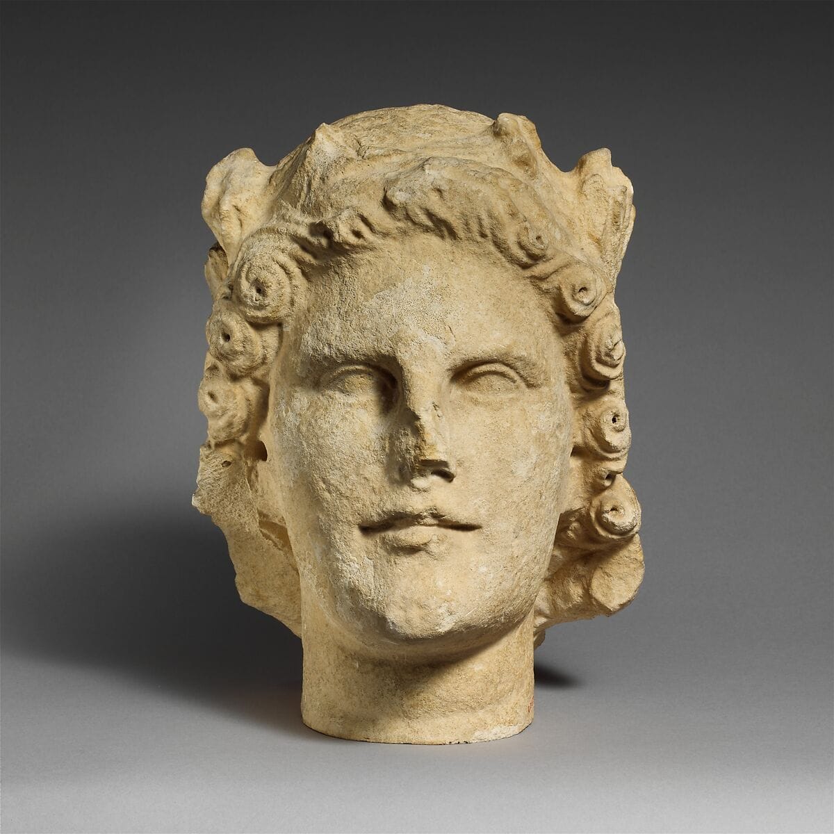 Limestone head of Apollo - image 1