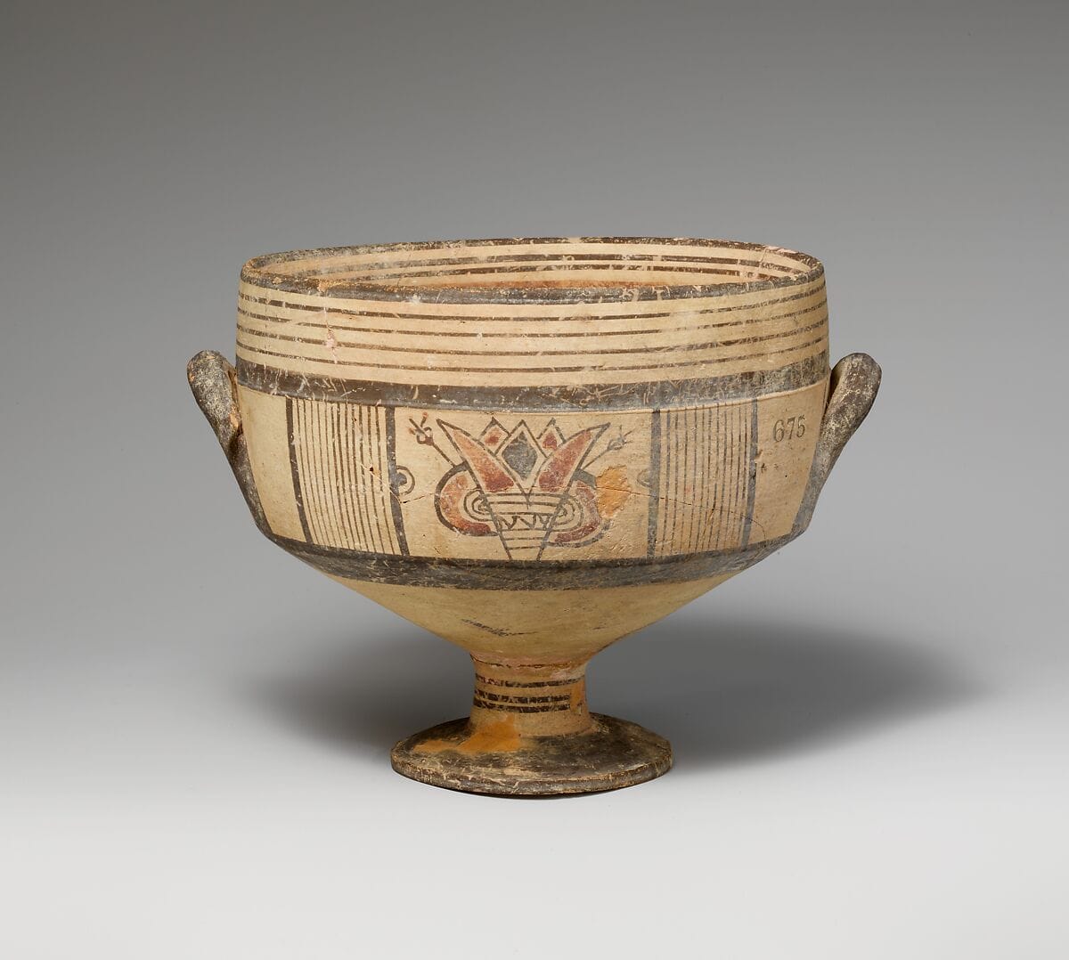 Terracotta footed bowl - image 1