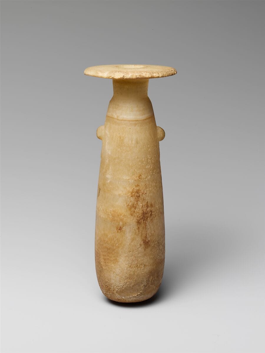 Alabaster alabastron (perfume vase) - image 1