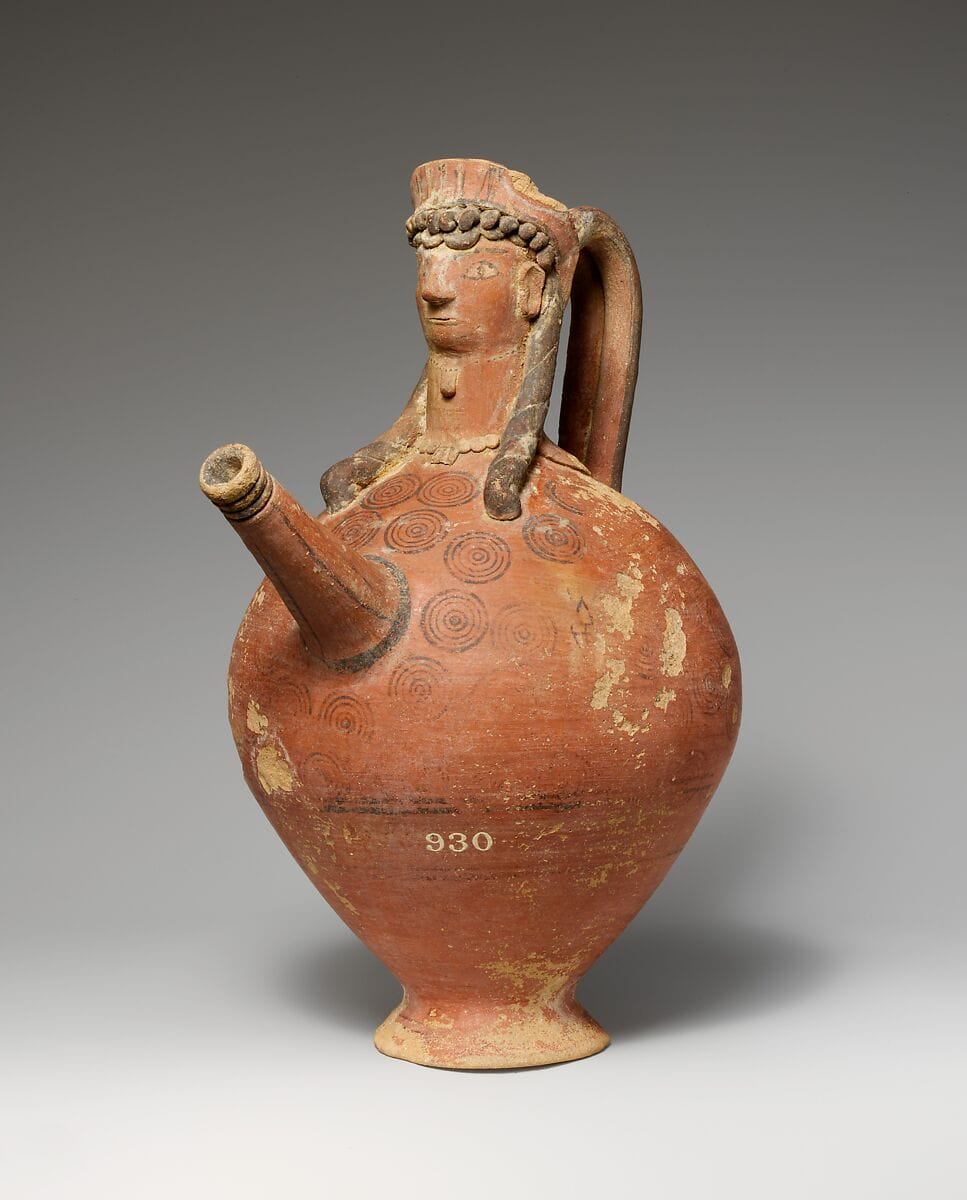 Terracotta trick vase - image 1