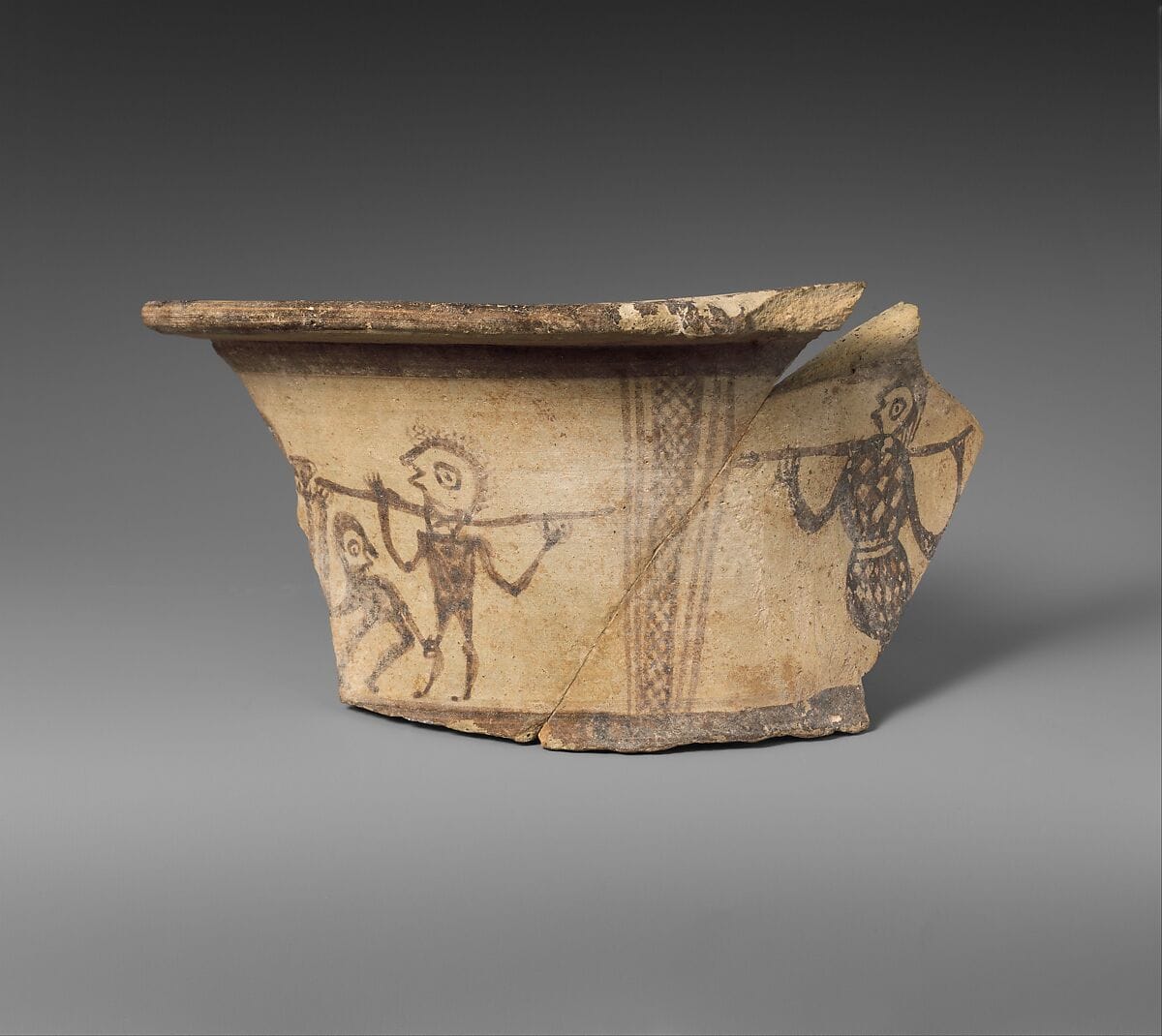 Fragment from the neck of a terracotta amphora - image 1