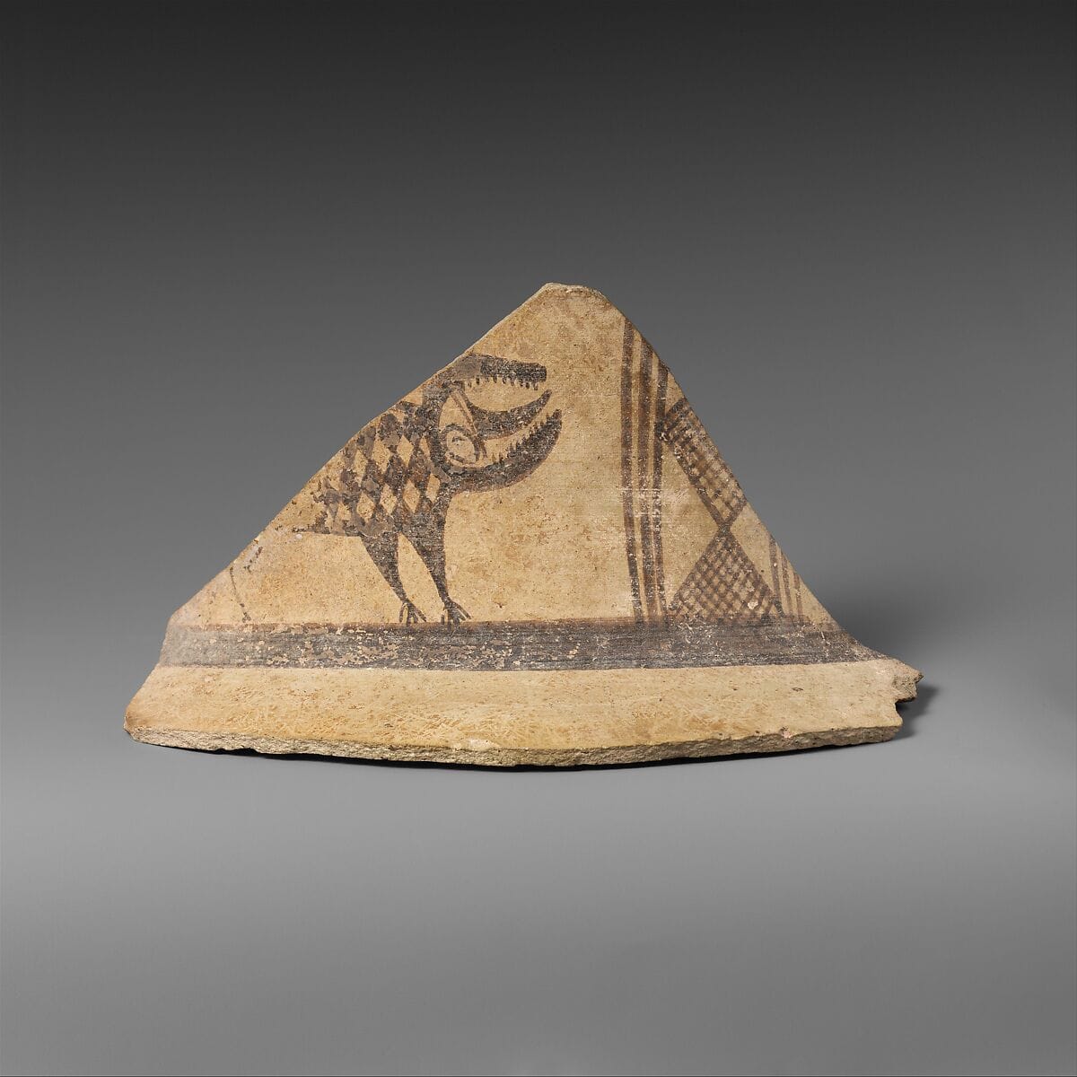 Fragment from the neck of a terracotta amphora (jar) - image 1