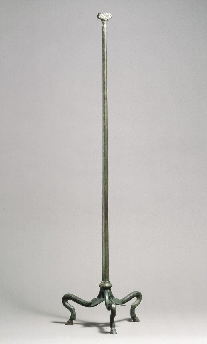 Candelabrum with hoof feet and nude female - image 1