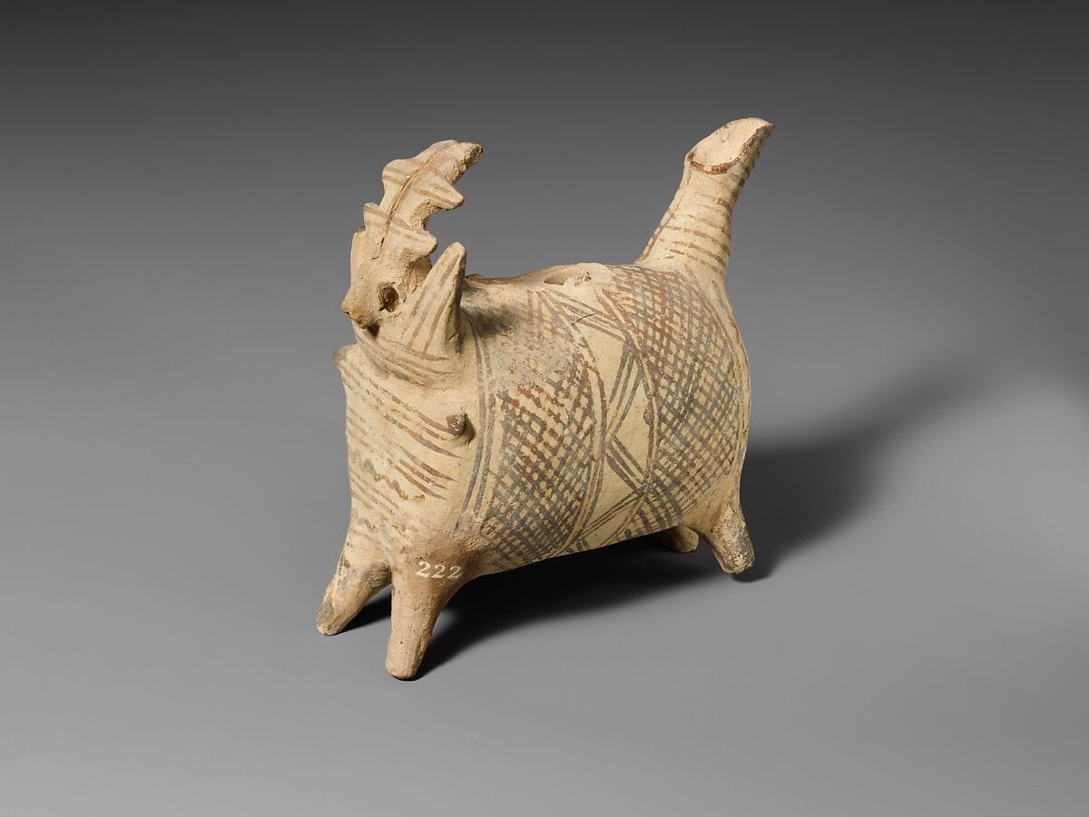 Terracotta zoomorphic askos (vessel) - image 1