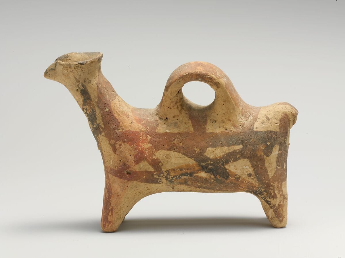 Terracotta zoomorphic askos (vessel) - image 1