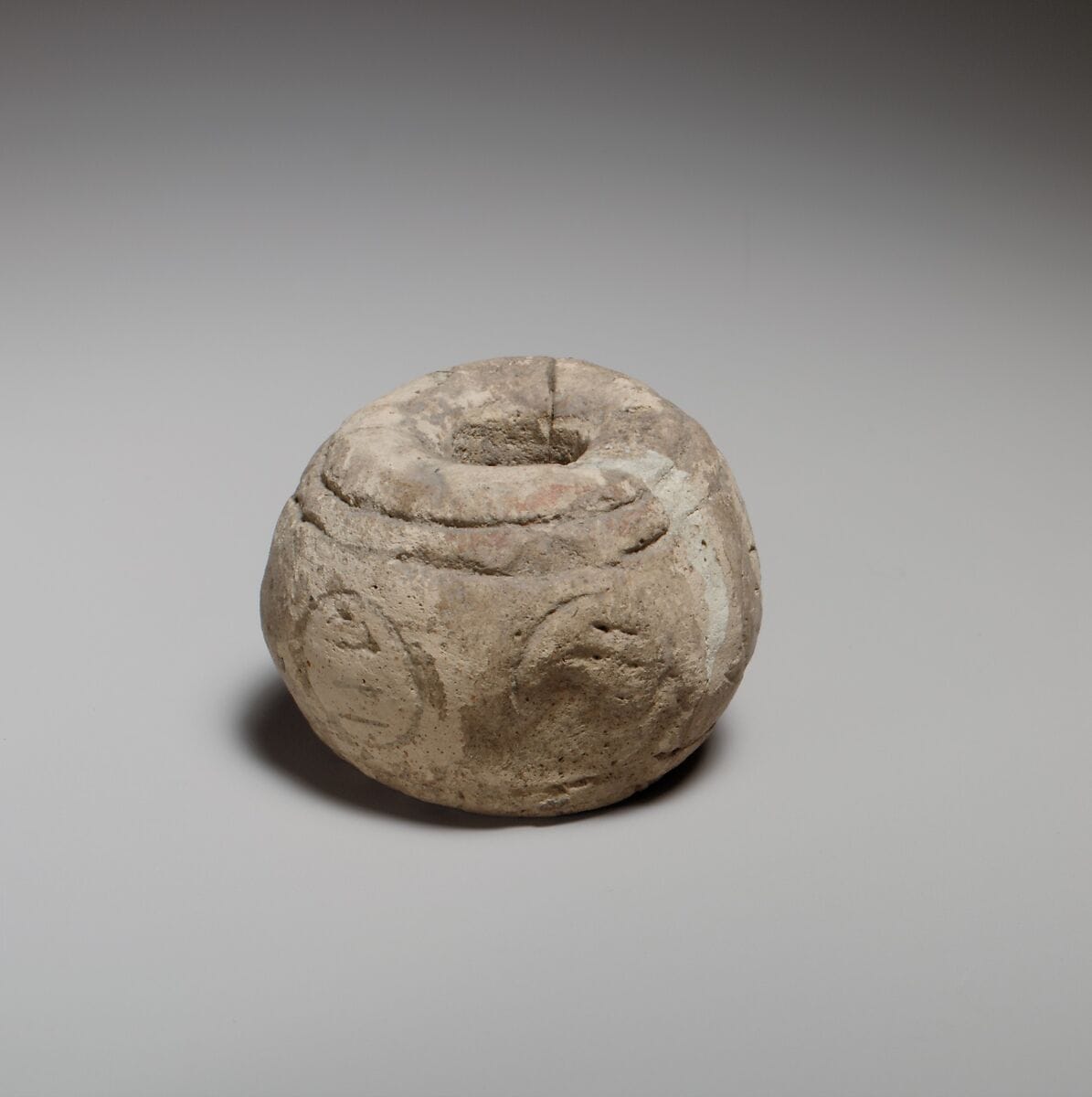 Spherical spindle-whorl with broad top and base - image 1