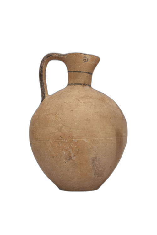 Jug with a cloverleaf mouth of the White Painted III Ware - image 1