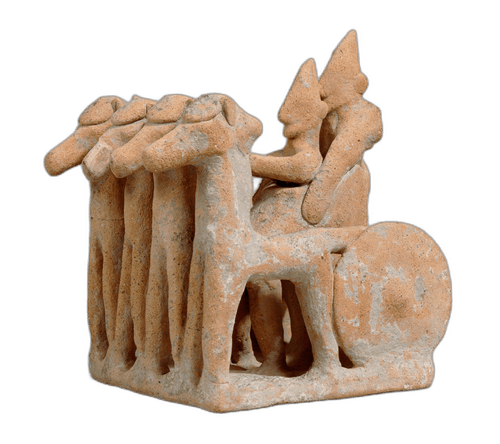Model of a four -team (quadriga) - image 1